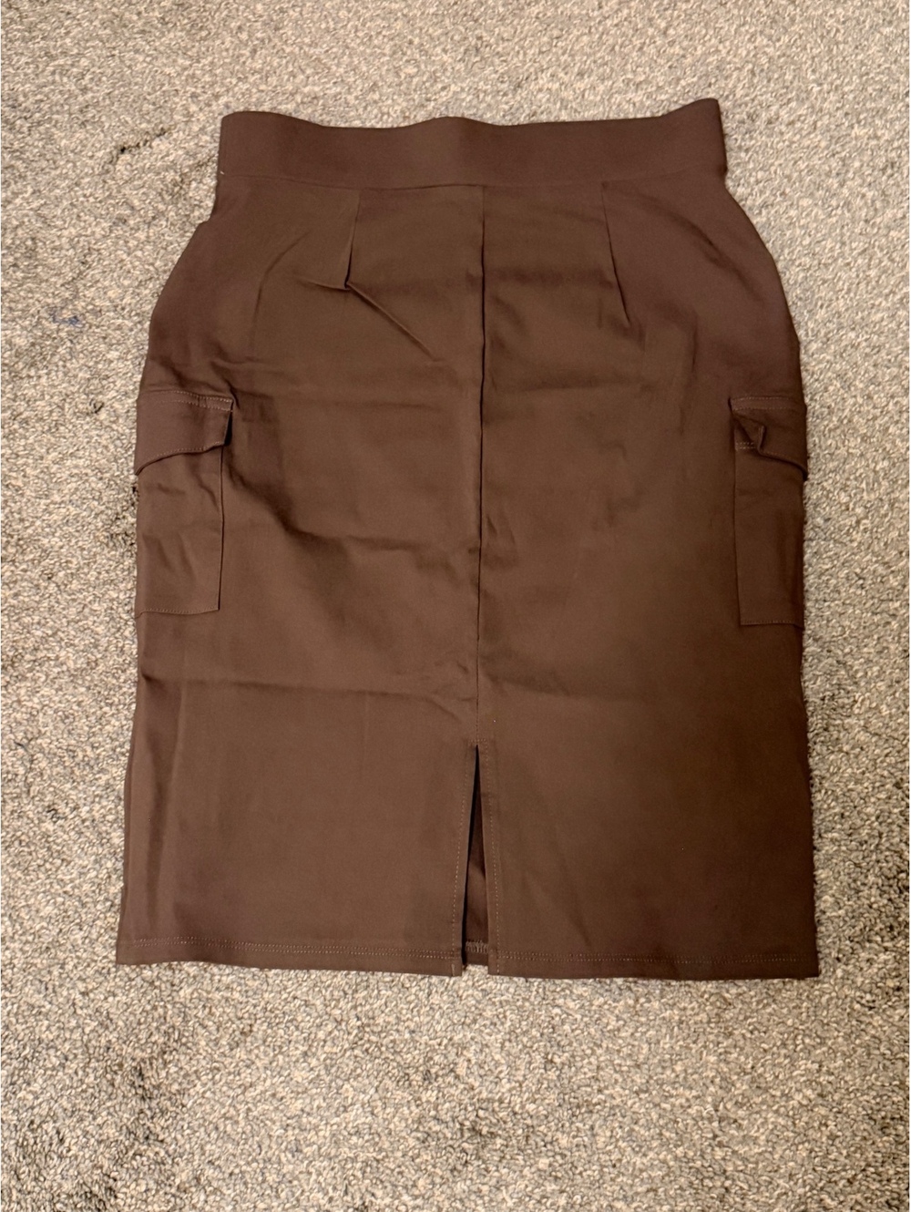 89th + Madison Brown Cargo Midi Pencil Skirt Medium - Picture 3 of 3